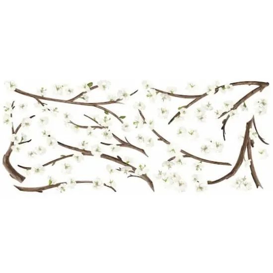 RoomMates White Blossom Branch Giant Decals {3}