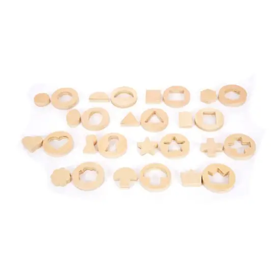 TickiT&reg; Inside Outside Wooden Shapes Play Set {1}