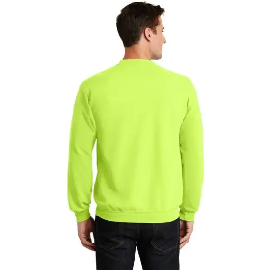 Port & Company&reg; Core Fleece Crewneck Sweatshirt Neon Yellow {6}