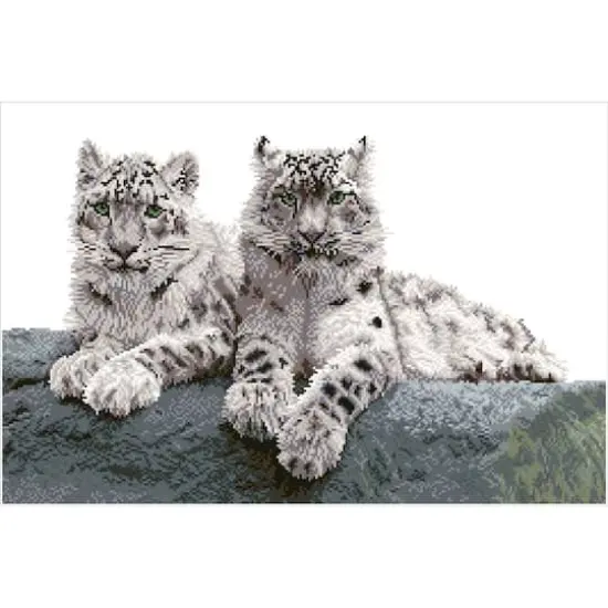 Diamond Dotz&reg; Intermediate Snow Leopards Hemis National Park Diamond Painting Kit {3}