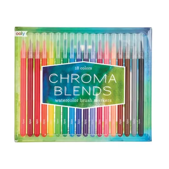OOLY Chroma Blends Watercolor Brush Markers Set {1}