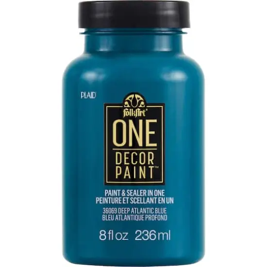 FolkArt&reg; One D&eacute;cor Paint&trade;, 8oz. Deep Atlantic Blue {1}