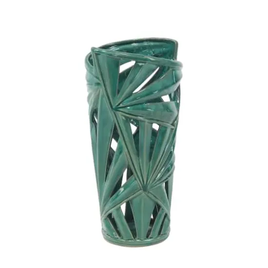 CosmoLiving by Cosmopolitan Green Ceramic Vase {1}