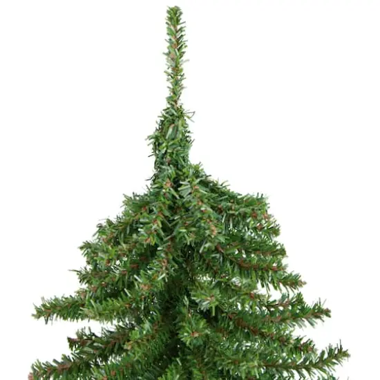 18" Unlit Downswept Mini Village Pine Artificial Christmas Tree in Burlap Base {5}
