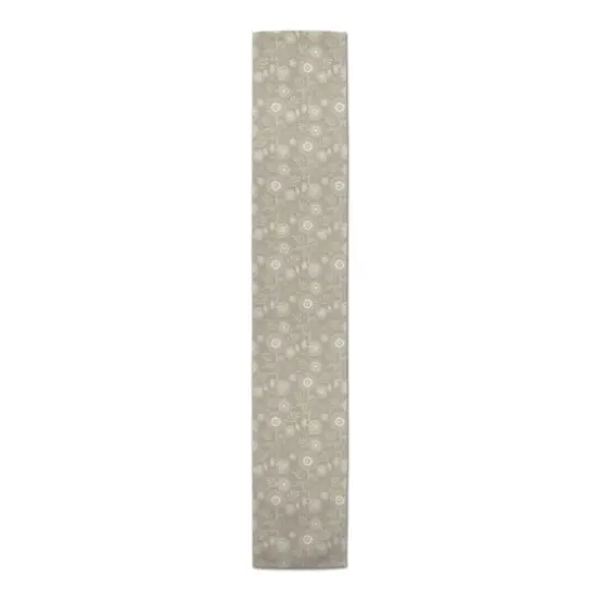 Sunflower Icons Cotton Twill Runner Taupe {4}