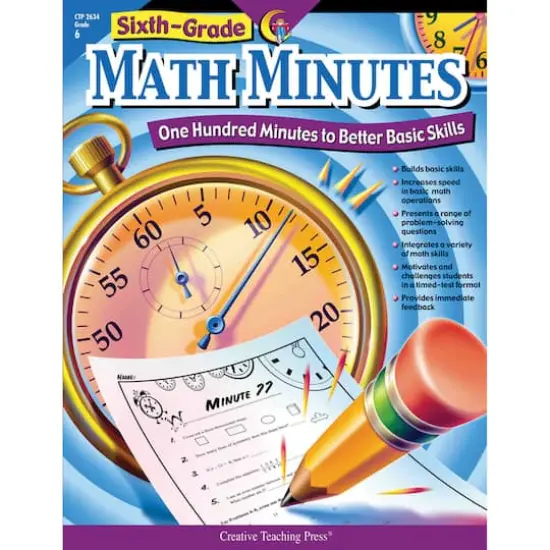 Creative Teaching Press&reg; Math Minutes Workbook, Grade 6 {1}