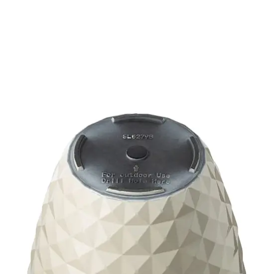 Glitzhome® 19.7" Eco-Friendly Oversized Faux Ceramic Pot Planters, 2ct. White {7}