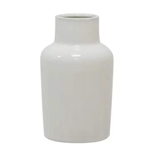 6.7" White Ceramic Vase by Ashland&reg; {1}