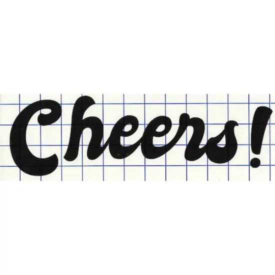 Leisure Arts&reg; Vinyl Cheers Black Wall Decal {1}