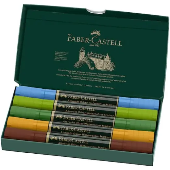Faber-Castell&reg; Arbrecht D&uuml;rer 5-Piece Watercolor Marker Set Plein Air {3}