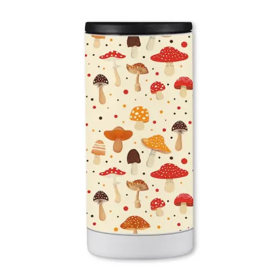 Cutie Mushroom Pattern 12oz. Koozie {1}