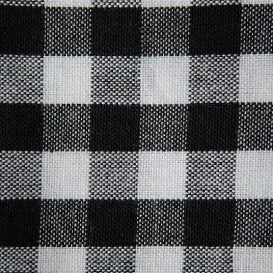 DII&reg; Reversible Gingham & Buffalo Check Placemat Set, 4ct. Black/White {7}