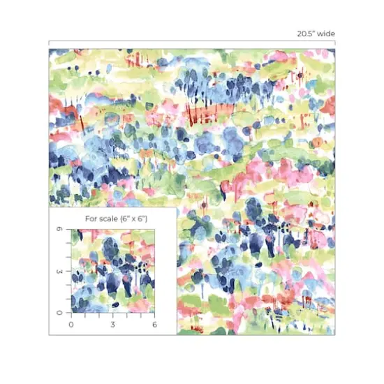 Surface Style Water Coloring Peel & Stick Wallpaper Spring {5}