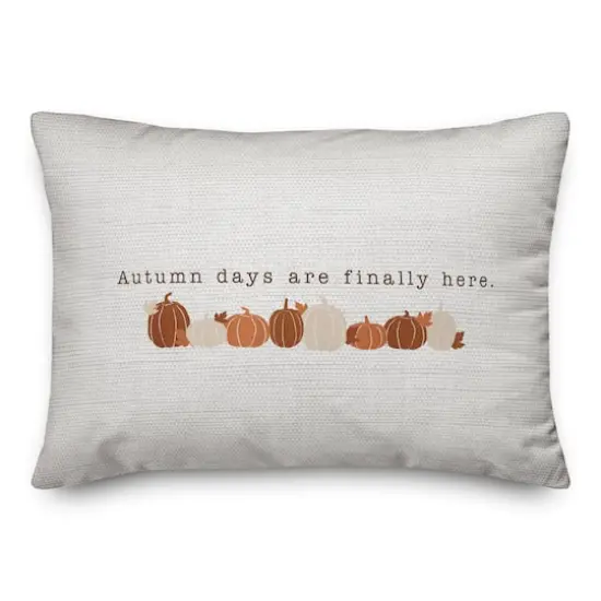 Autumn Days Are Finally Here Throw Pillow {1}
