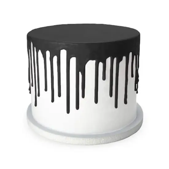 Satin Ice&reg; White Chocolate Cake Drip Black {4}