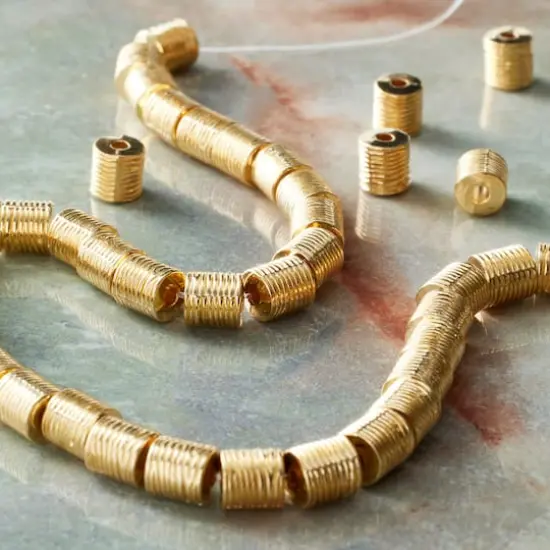 Metal Tube Beads, 6mm by Bead Landing&trade; Gold {3}