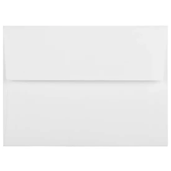JAM Paper A6 Strathmore Invitation Envelopes, 50ct. Bright White Linen {1}