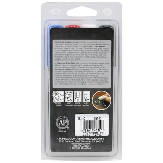 Marvy&reg; Uchida Bistro Chisel Tip Chalk Marker Set {6}