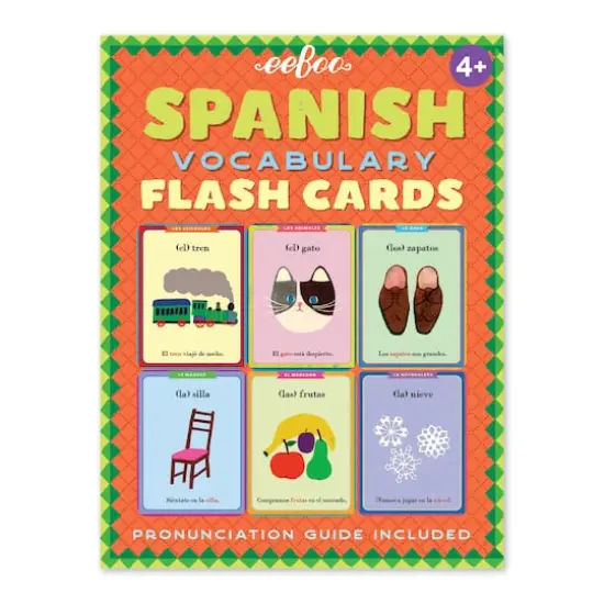 eeBoo Kids Spanish Vocabulary Flash Cards {3}