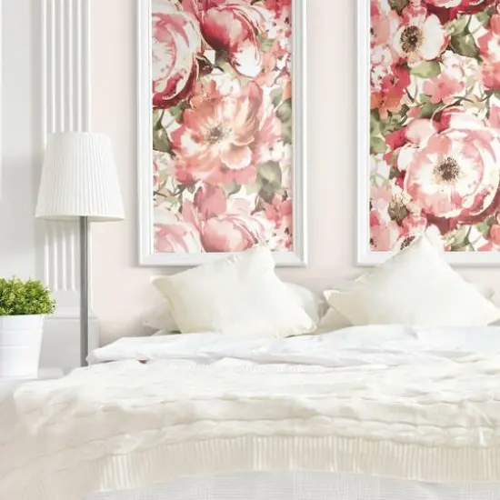RoomMates Watercolor Floral Peel & Stick Wallpaper Red/Pink/Green {6}