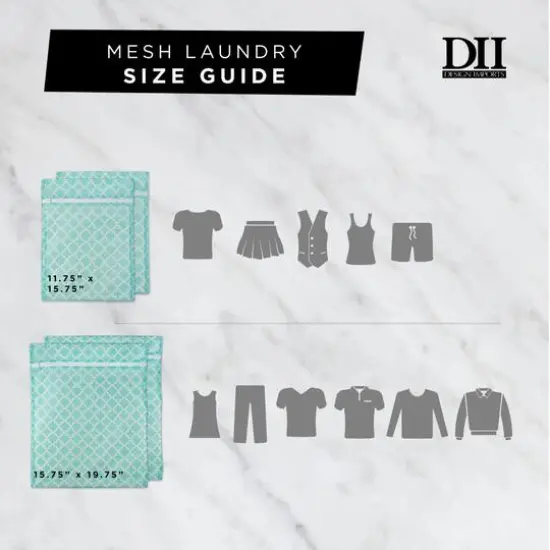 DII&reg; Aqua Lattice Mesh Laundry Bags, Set A {4}