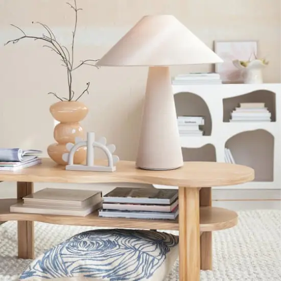 Hello Honey&reg; 22" Lumina Natural Linen Table Lamp {3}