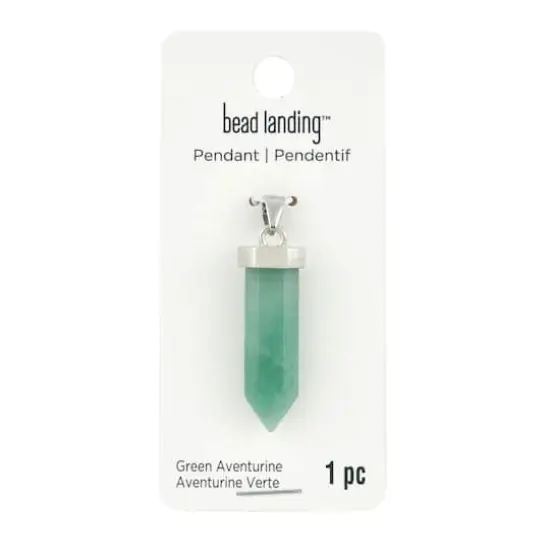 Green Aventurine Prism Pendant by Bead Landing&trade; {4}