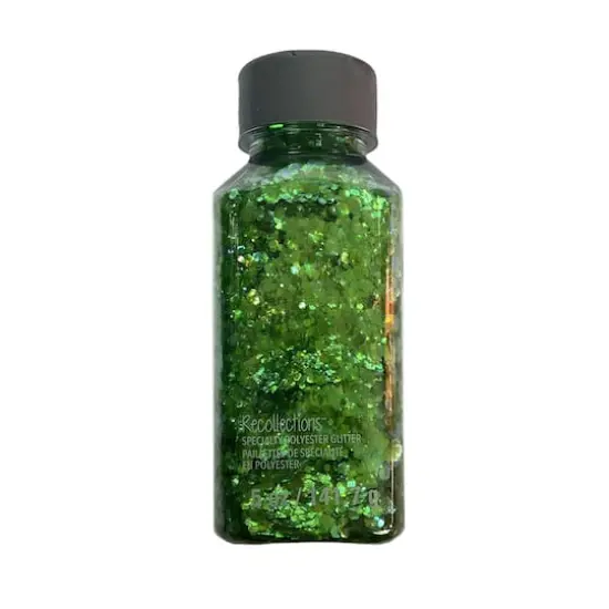 Glitzy Mix Specialty Polyester Glitter by Recollections&trade;Lime {1}