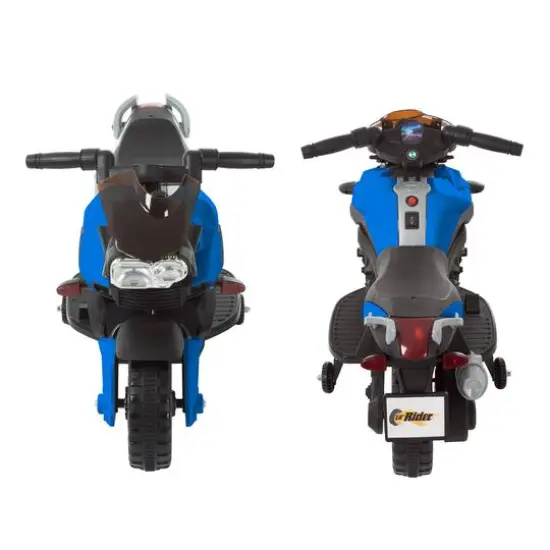 Toy Time Ride-On 2 Wheel Motorcycle Blue {6}