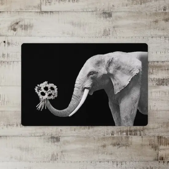 Elephant Bouquet 27" x 18" Floor Mat {3}