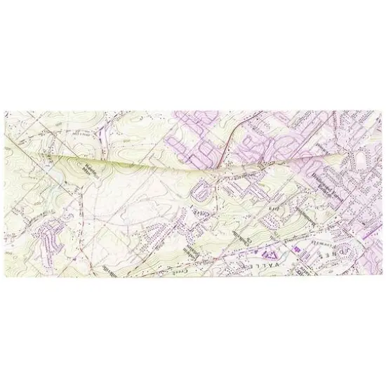 JAM Paper 4.125" x 9.5" Cartography Map Envelopes, 50ct. {1}