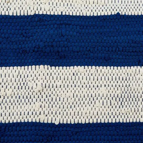 DII&reg; Navy & White Stripe Rag Rug, 2ft. x 3ft. {3}