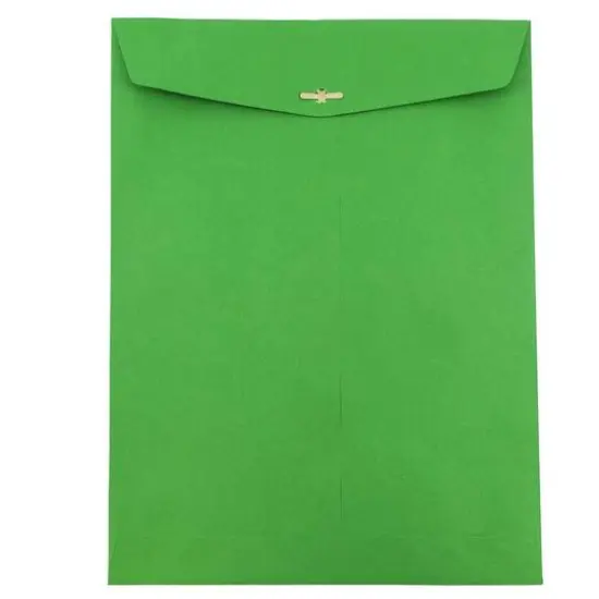 JAM Paper 10" x 13" Colored Open End Catalog Envelopes, 25ct. Green {4}