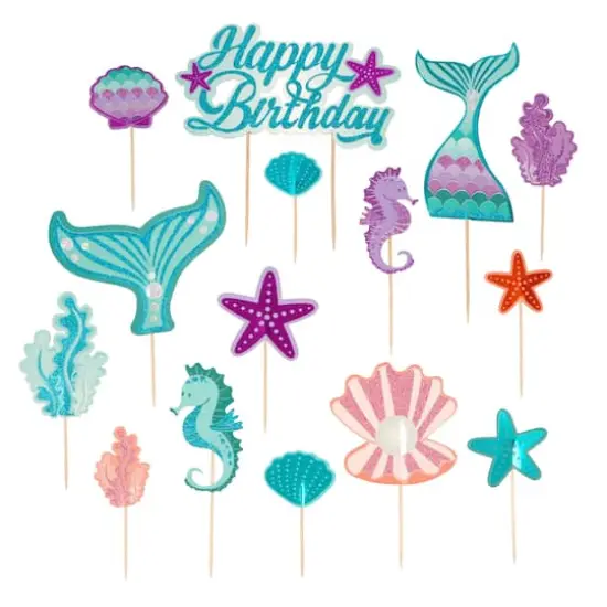 Mermaid Birthday Cake Topper Set by Celebrate It&reg; {1}