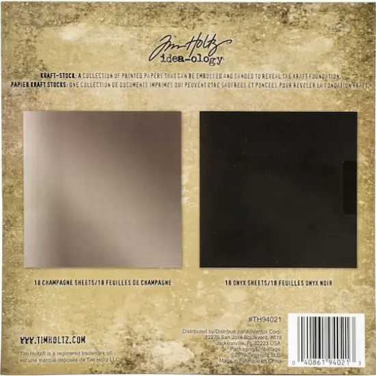 Idea-Ology Paper Stash Metallic No.3 Kraft Paper Pad, 8" x 8" {3}