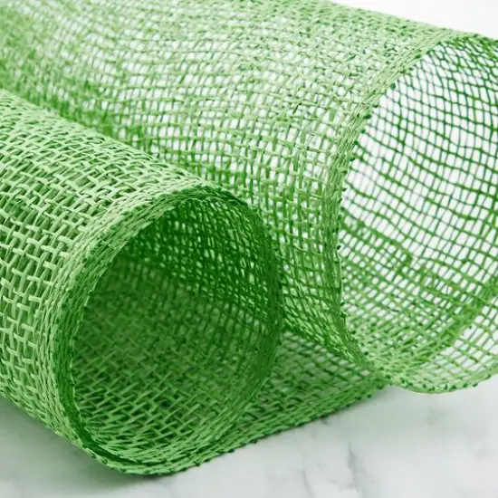21" x 5yd. Green Poly Burlap Mesh by Celebrate It&trade; {6}