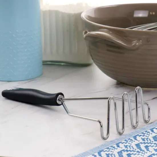 Martha Stewart Everyday Gray Stainless Steel Masher Utensil {6}
