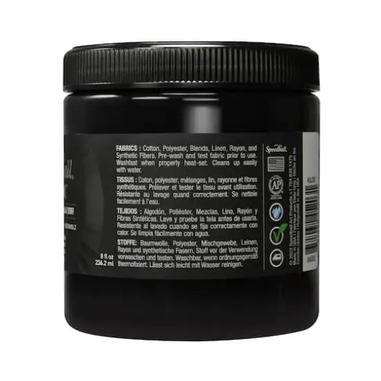 Speedball&reg; Flex&trade; 8oz. Ebony Fabric Screen Printing Ink {5}