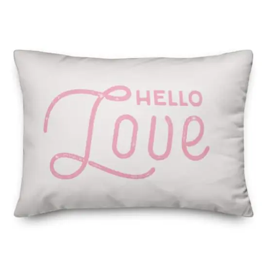 Hello Love Throw Pillow {1}