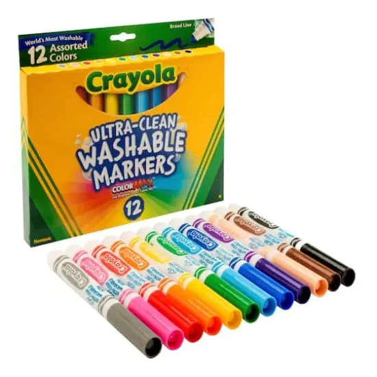 Crayola&reg; Washable&trade; 12 Color Broad Line Marker Set {3}