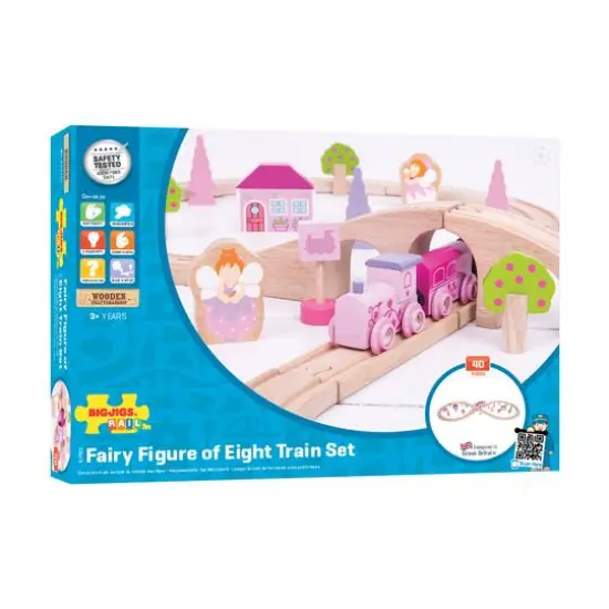 Wooden Fairy Figure of Eight Train Set {1}