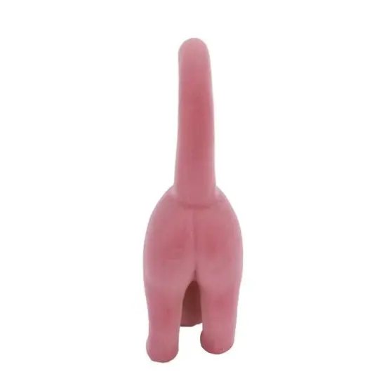 12" Flocked Stretching Halloween Tabletop Cat by Ashland&reg; Light Pink {6}