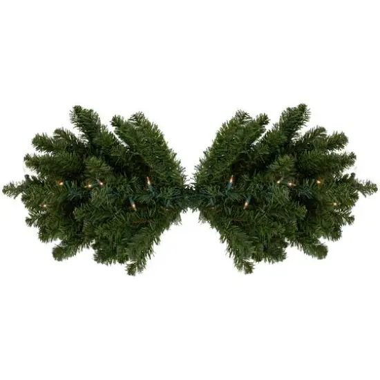 32" Clear Lights Canadian Pine Swag {4}