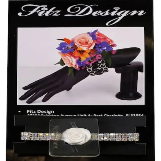 Jam Paper Sophisticated Lady Floral Bracelet Iridescent {4}