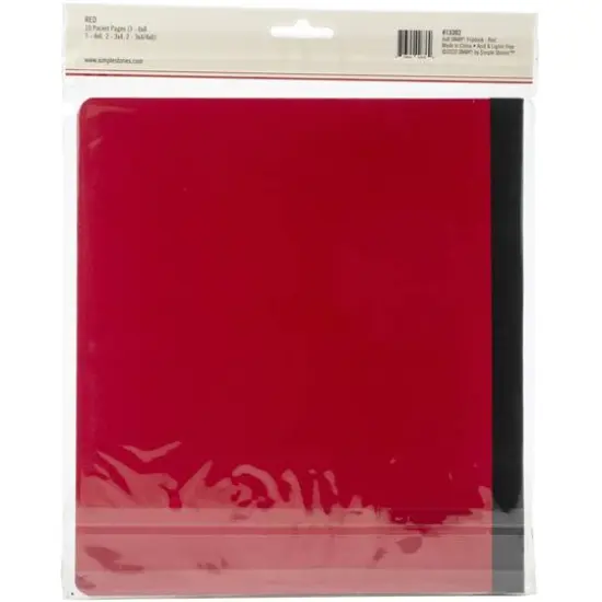 Simple Stories&trade; Sn@p!&trade; Flipbook Album, 6" x 8" Red {4}