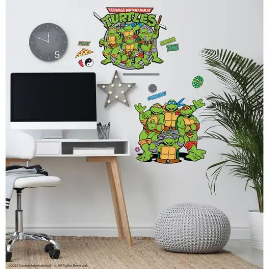 RoomMates Teenage Mutant Ninja Turtles Peel & Stick Giant Wall Decals {4}