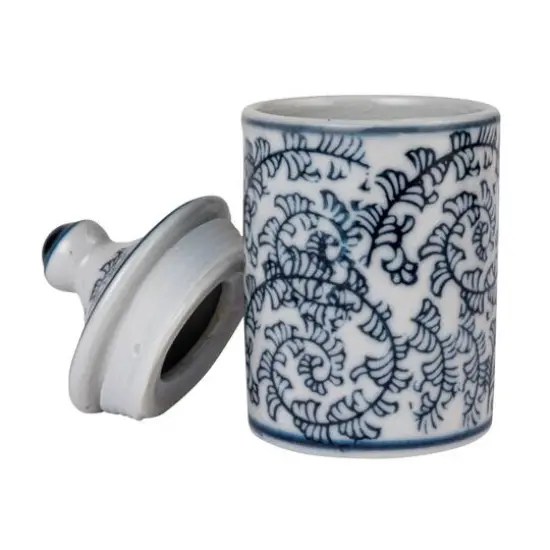 Hello Honey&reg; 4.5" Blue Blossom Enchantment Stoneware Jar Set {10}