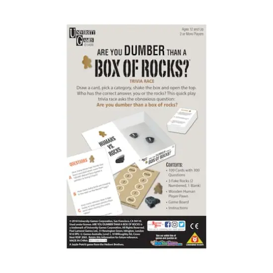 Are You Dumber Than A Box of Rocks? Game {3}