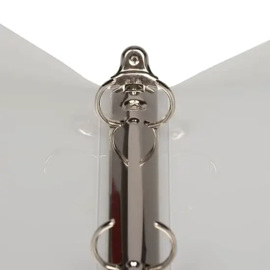 JAM Paper 3/4" Clear Glass Twill Plastic 3-Ring Binders, 4ct. {4}