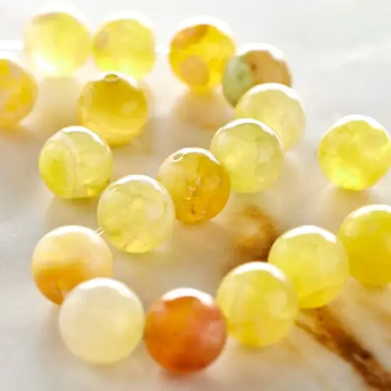 Orange Fire Agate Round Beads, 8mm by Bead Landing&trade; {3}